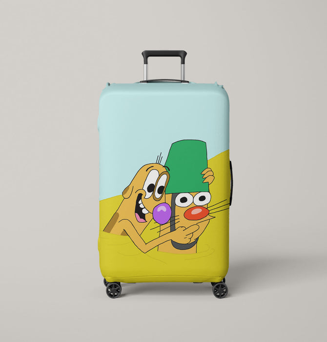 cat and dog from catdog series Luggage Covers | Suitcase