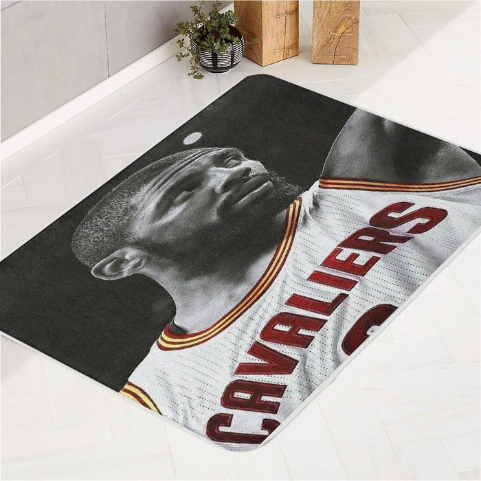 cavaliers kyrie irving almost monochrome bath rugs