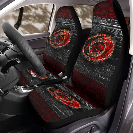 carolina hurricanes logo fired Car Seat Covers