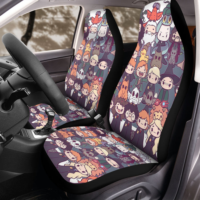 chibi hogwarts student harry potter Car Seat Covers