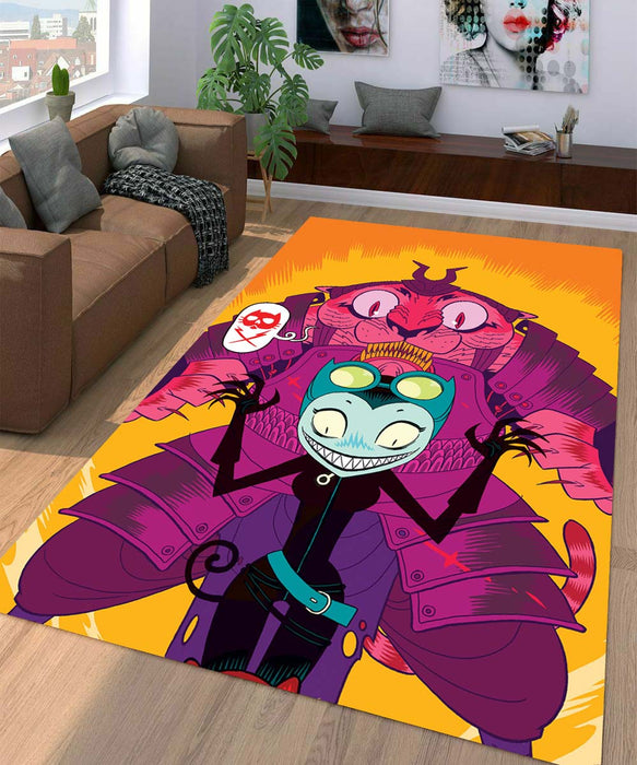 catwoman cartoon Living room carpet rugs