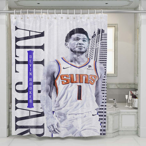 devin booker shower curtains