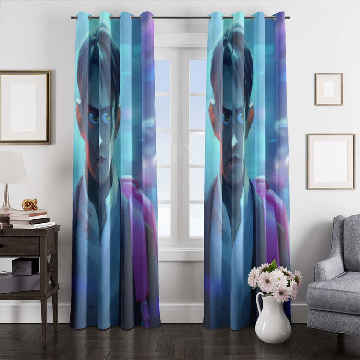 cartoon style altered carbon window Curtain