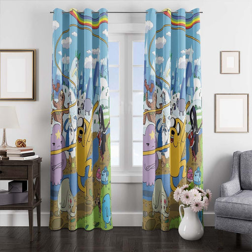 chaos adventure time jack window curtains