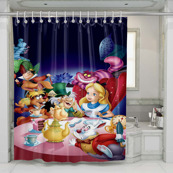 disney alice in wonderland shower curtains