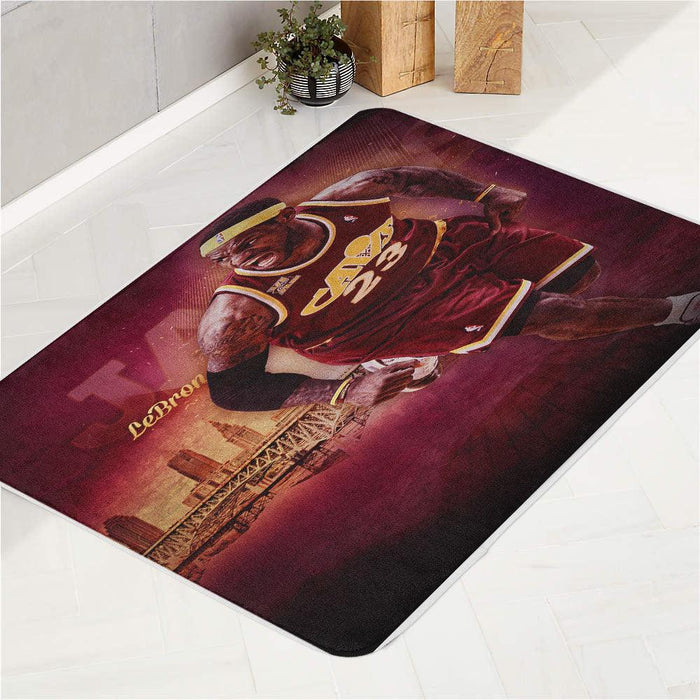 cavs lebron james nba player bath rugs