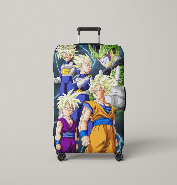 cell vegeta son goku character Luggage Covers | Suitcase