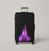 disney castle holiday night lights Luggage Cover | suitcase