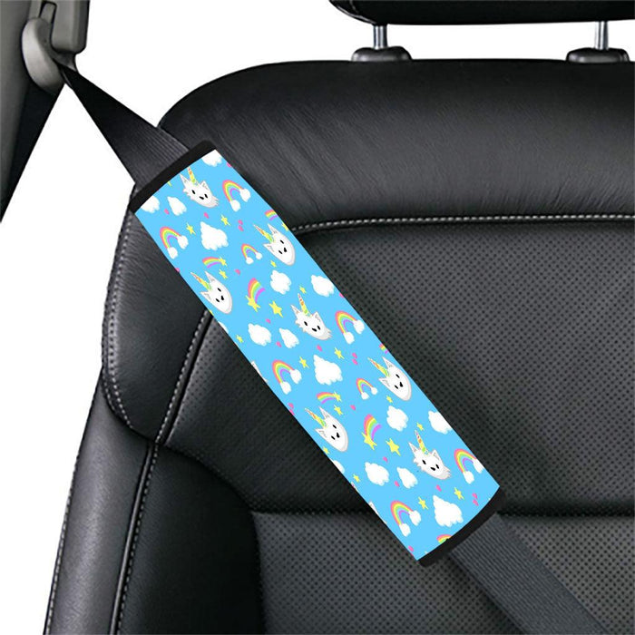 chibi unicorn cats rainbow Car seat belt cover