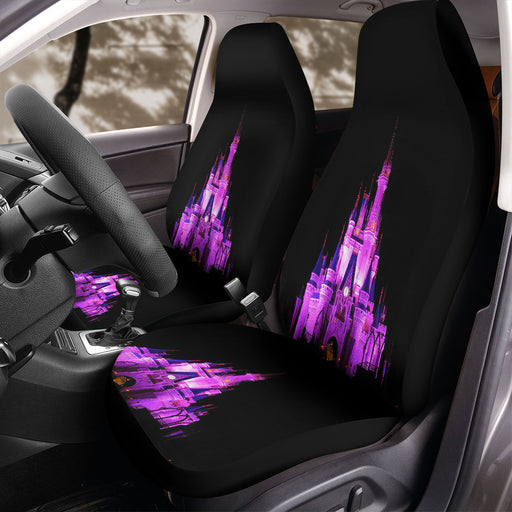 Disney Castle Holiday Night Lights Car Seat Covers