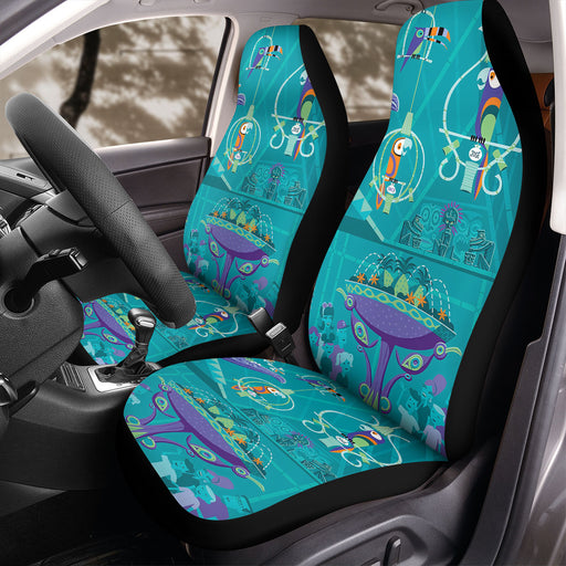 DISNEY ENCHANTED TIKI ROOM 2 Car Seat Covers