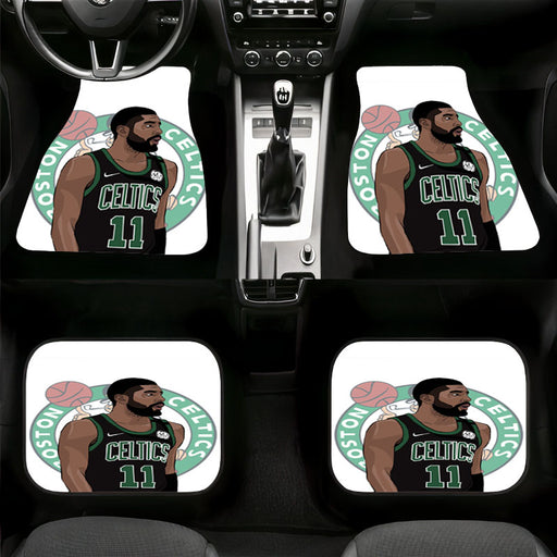 celtics boston kyrie irving vector Car floor mats Universal fit