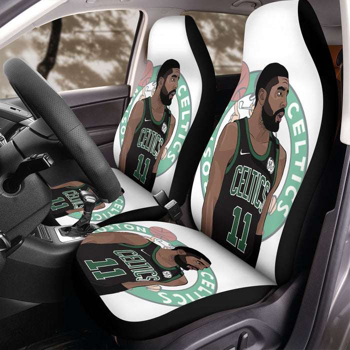 celtics boston kyrie irving vector Car Seat Covers