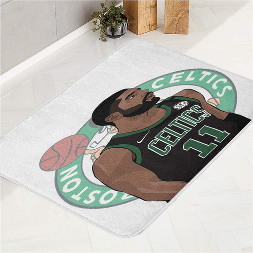 celtics boston kyrie irving vector bath rugs