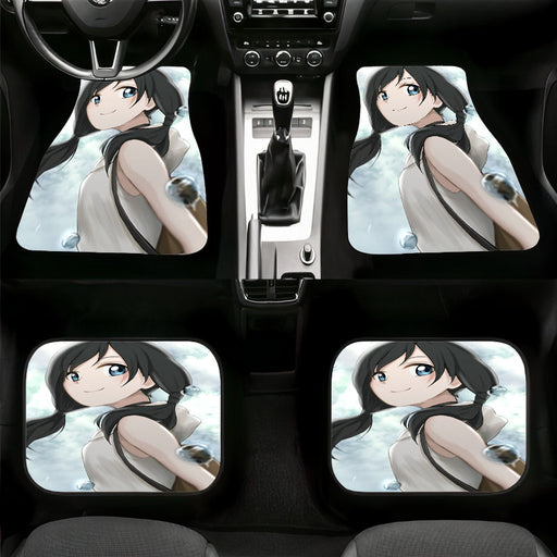casual girl hina amano weathering with you Car floor mats Universal fit