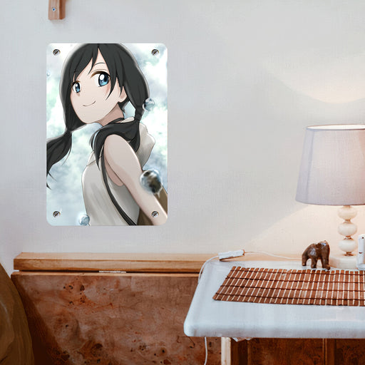 casual girl hina amano weathering with you Poster Metal print wall art