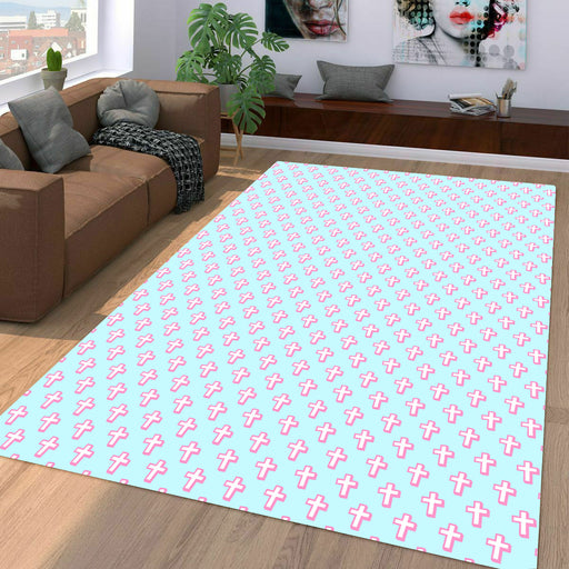 christ little sign pattern Living room carpet rugs