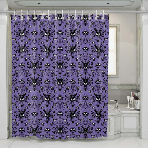 disney haunted mansion logo shower curtains