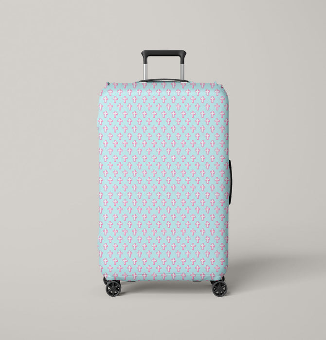 christ little sign pattern Luggage Cover | suitcase