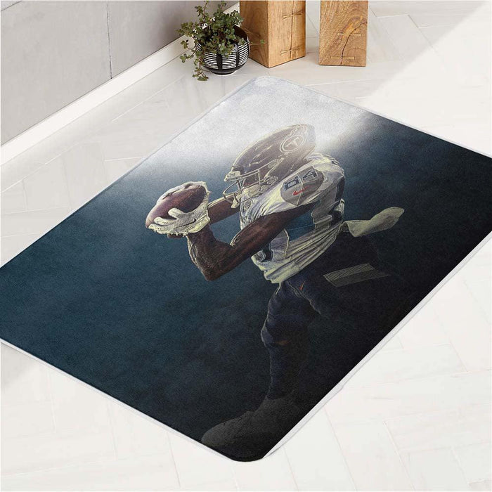 catch the ball player nfl bath rugs