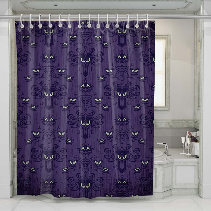 disney haunted mansion pattern shower curtains