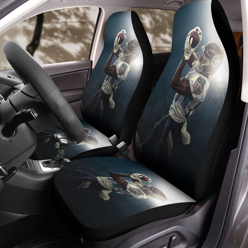 catch the ball player nfl Car Seat Covers