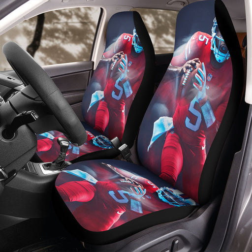 catching the ball nfl Car Seat Covers