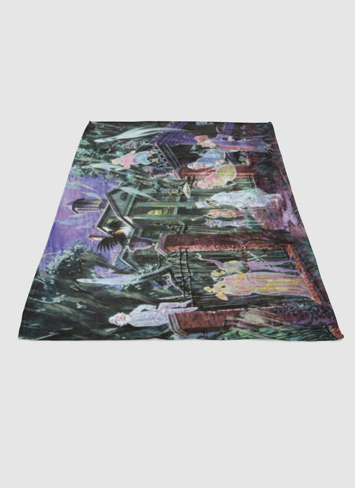 Disney haunted mansion soft fleece blanket