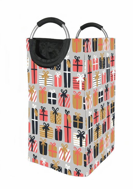christmas gift pattern Laundry Hamper | Laundry Basket