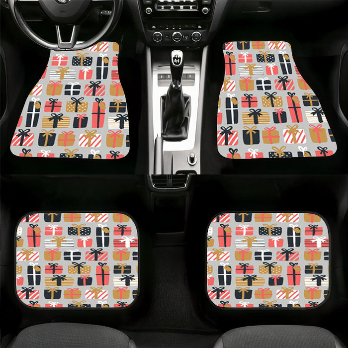 christmas gift pattern Car floor mats Universal fit