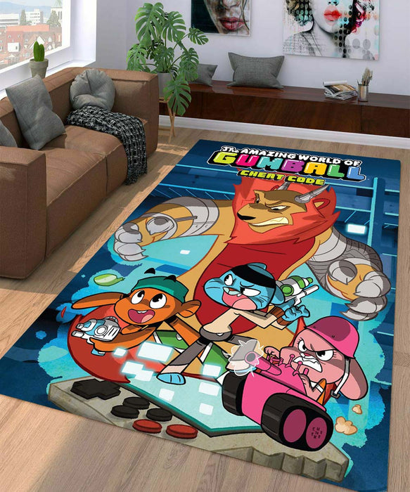 cheat code the amazing world of gumball Living room carpet rugs