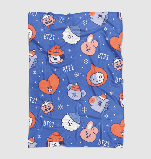 christmas with universtar BT21 bangtan boys Ultra soft fleece blanket