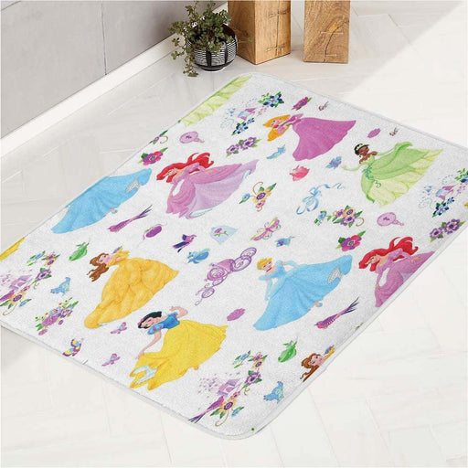 cinderella and princess from disney bath rugs