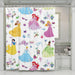 cinderella and princess from disney shower curtains