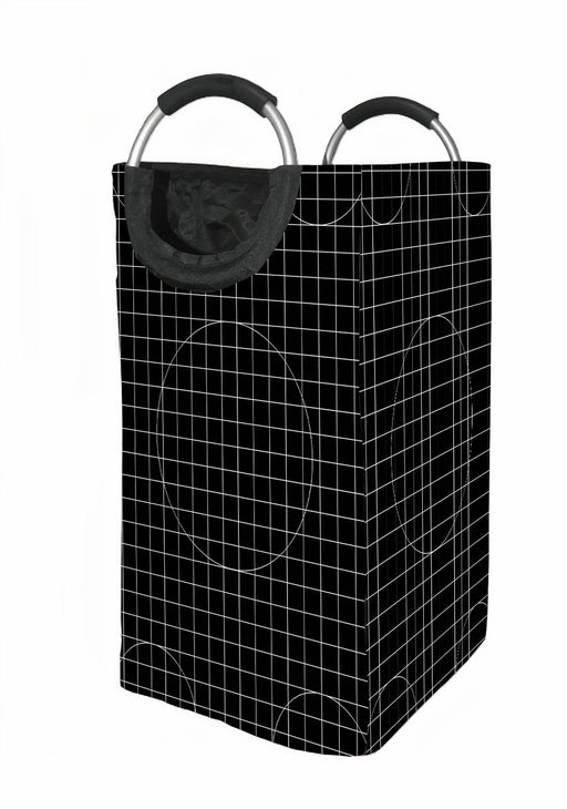circle and line in the darkness Laundry Hamper | Laundry Basket