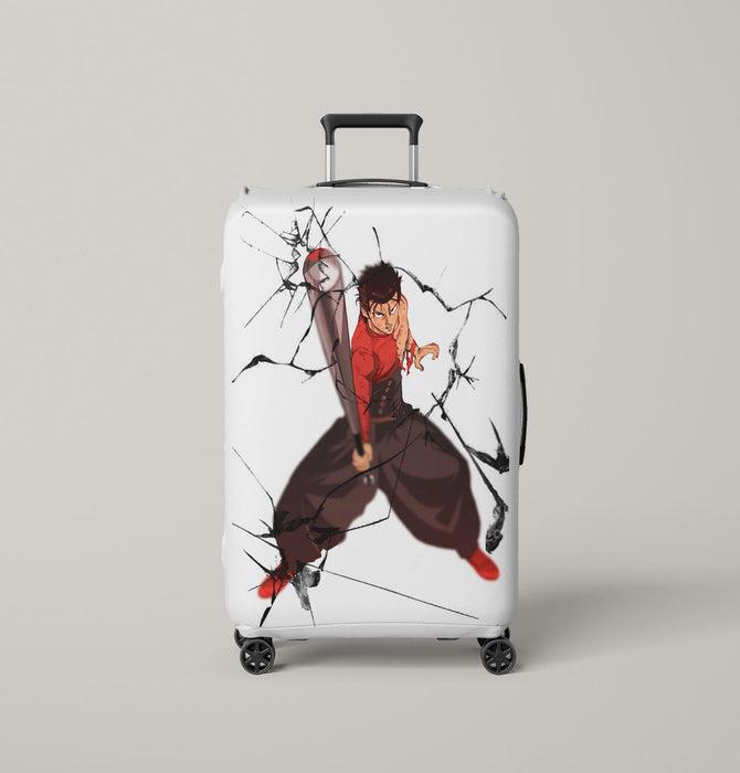 chaos white character one punch man Luggage Covers | Suitcase