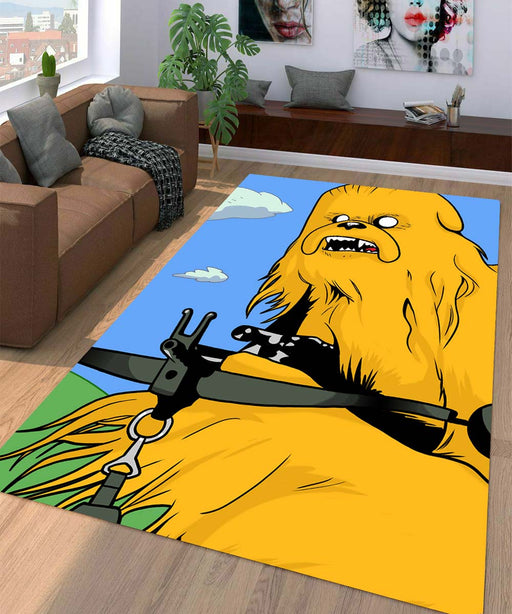 chewbacca adventure time star wars Living room carpet rugs