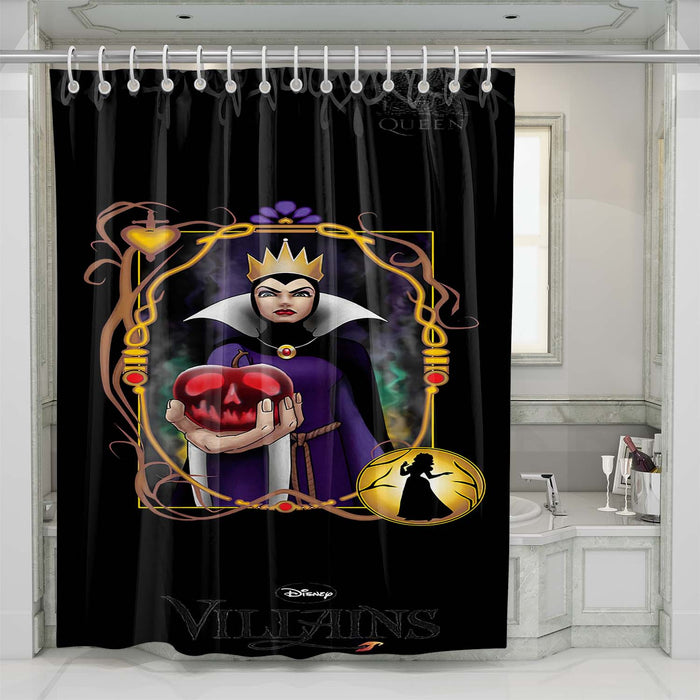 disney villains wicked wiles evil queen d2 shower curtains