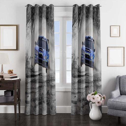 chaos car racing circuits window Curtain