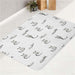 civet cats monochrome bath rugs