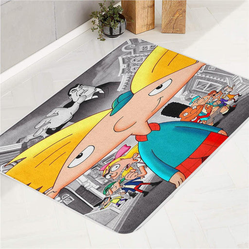 character hey aarnold animation series bath rugs