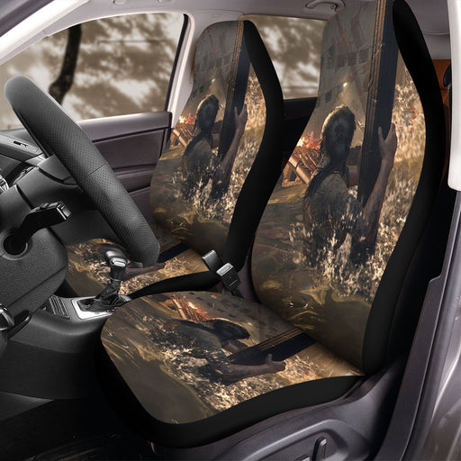 chaos city tomb raider scene Car Seat Covers