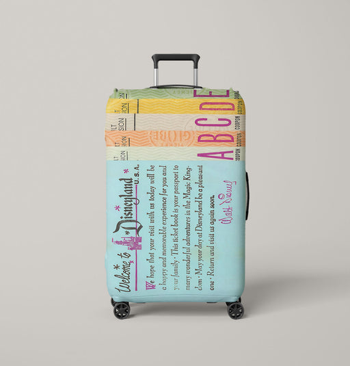 disney world ticket book Luggage Cover | suitcase