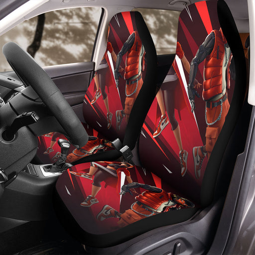 character fortnite with nike air jordan Car Seat Covers