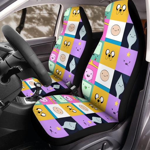 close up face adventure time Car Seat Covers