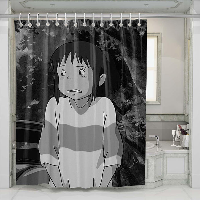 chihiro cute shower curtains