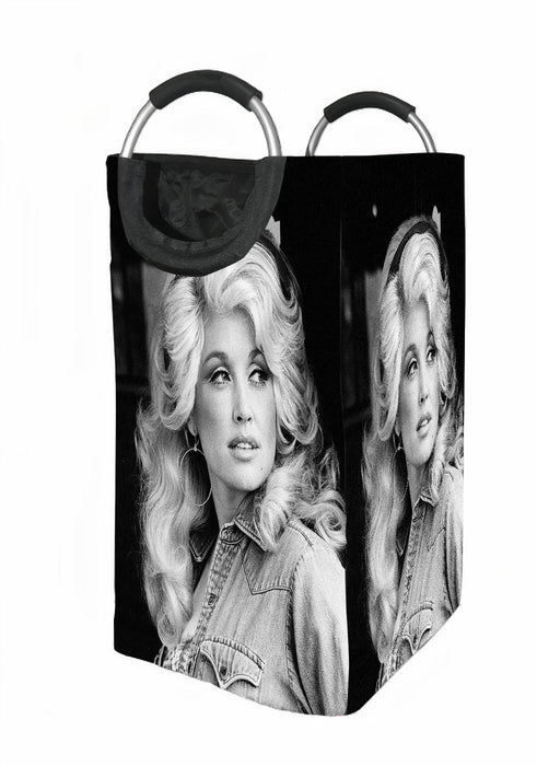 dolly parton bw 1 Laundry Hamper | Laundry Basket