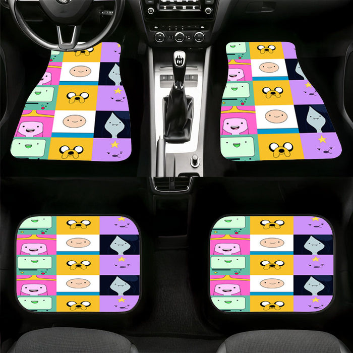 close up face adventure time Car floor mats Universal fit