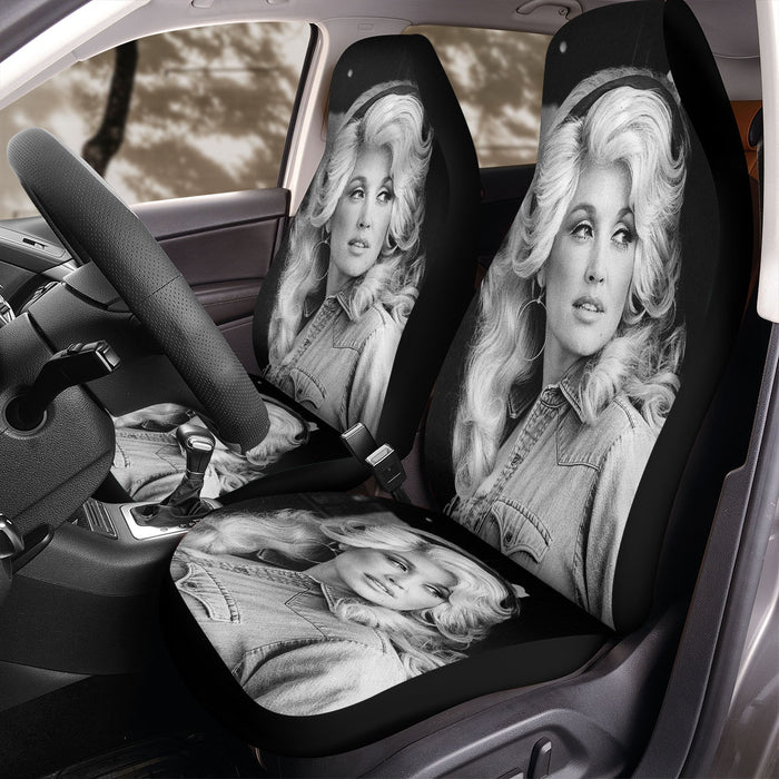 Dolly Parton bw 1 Car Seat Covers