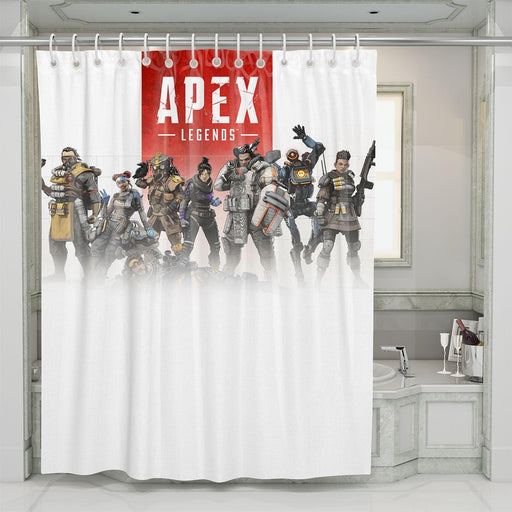 characteristic of apex legends shower curtains